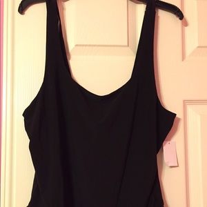 NWT Scoop neck black bodysuit